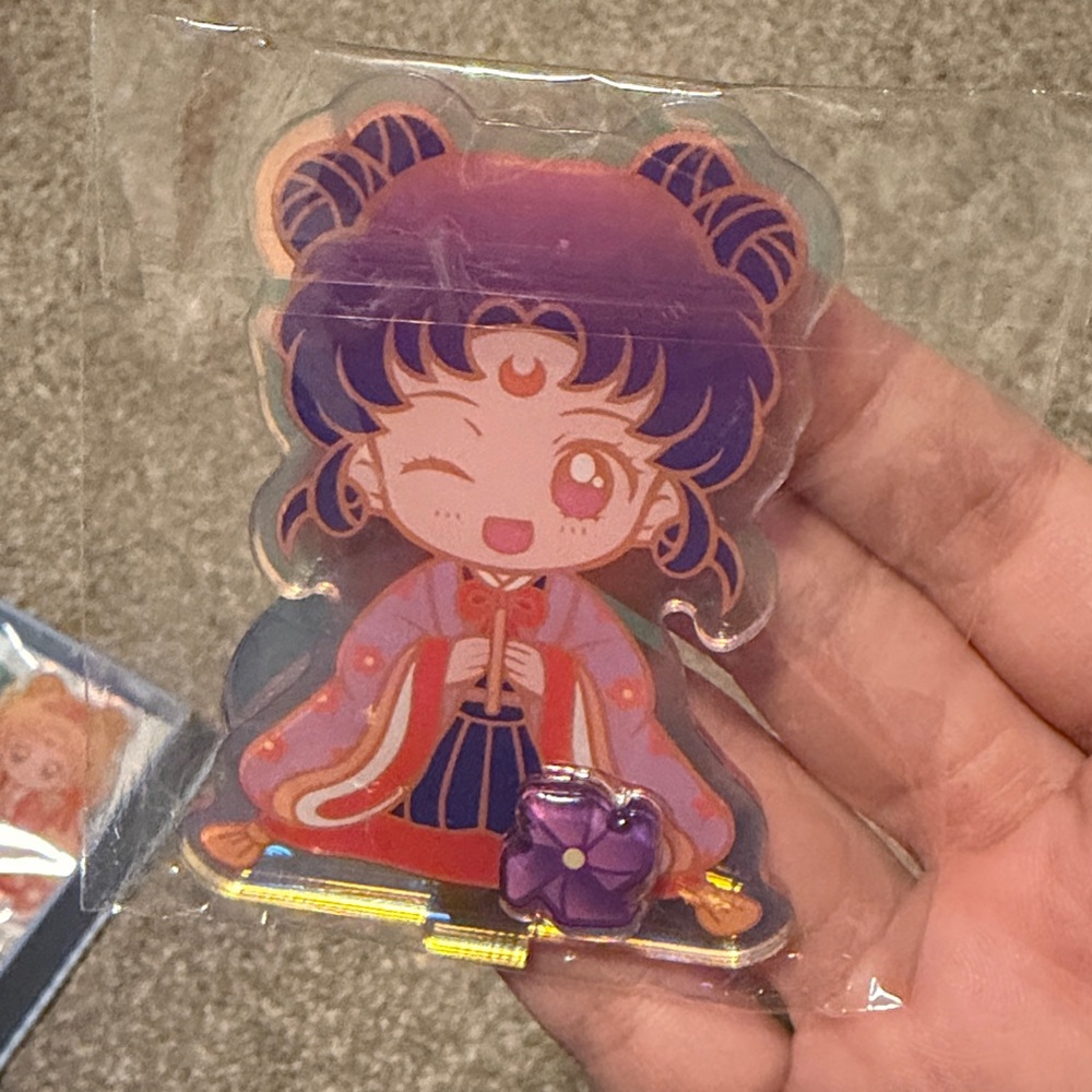 Sailor Moon Sailor Saturn Hotaru Tomoe Holographic Spinning Collectible Card,New